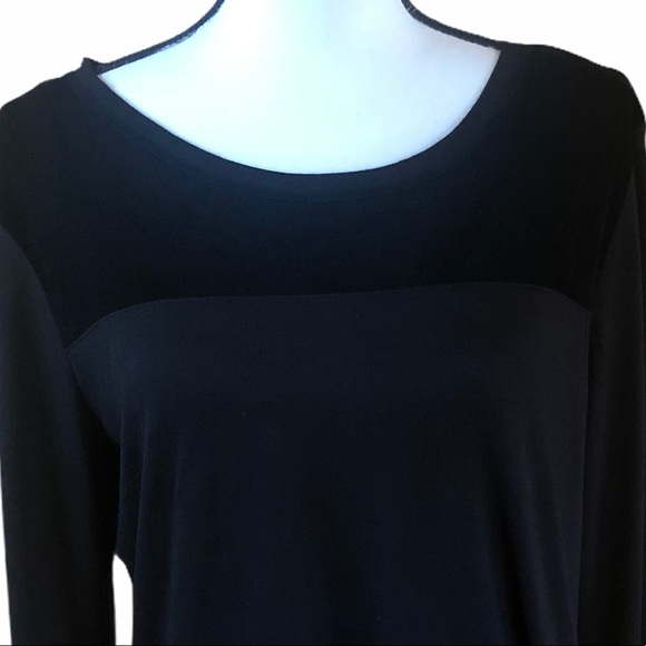 Willi Smith - Rayon and Velvet blouse size L - Picture 4 of 7